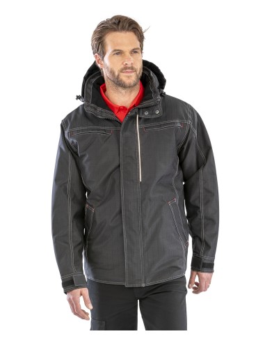 RES-R326X-Denim Texture Rugged Jacket